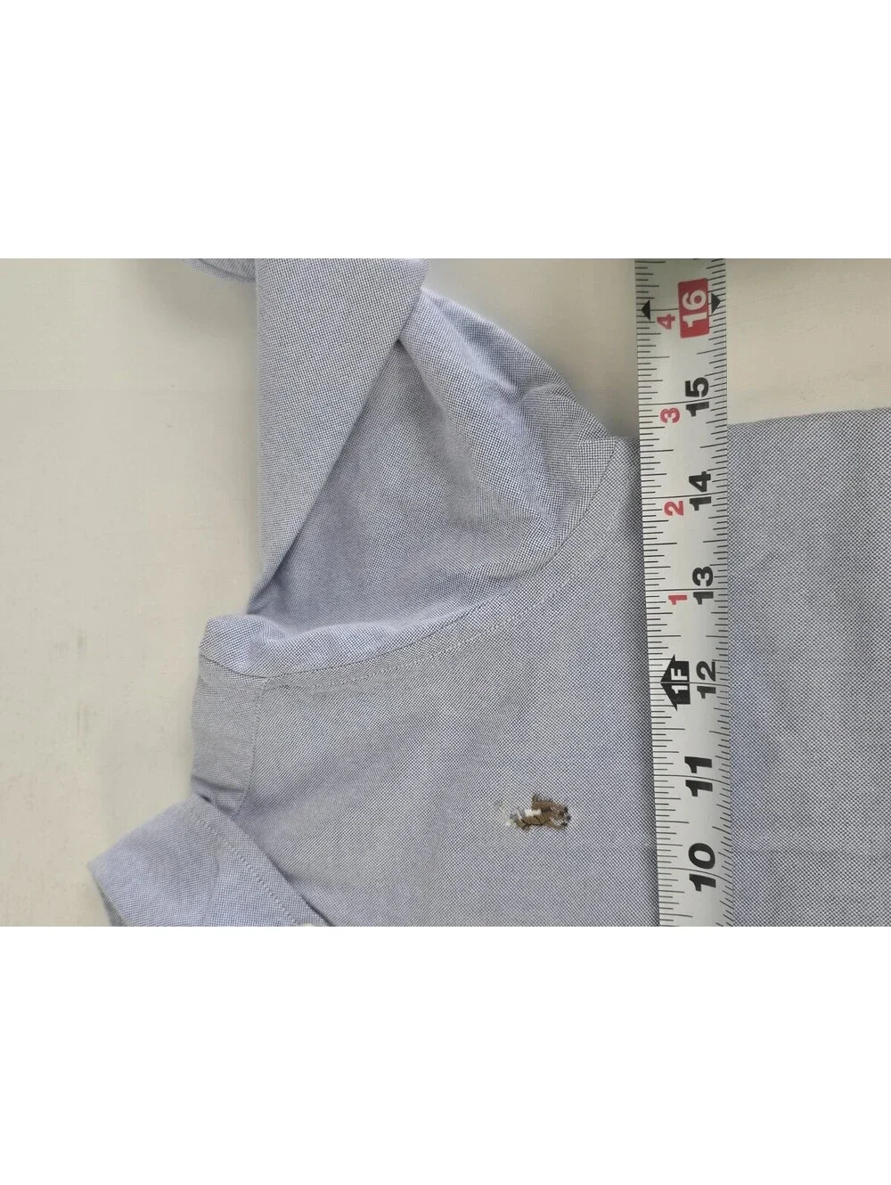 Ralph Lauren Boys Denim Blue Button Down Shirt Cotton Long Sleeve 3T Color Pony